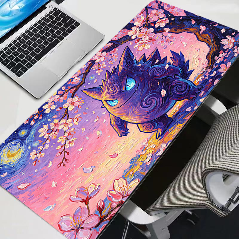 Laptop Office Accessories - Cherry Blossoms Pokemon Large Mouse Pad