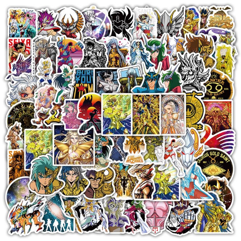 101Pcs Saint Seiya Anime Stick - Laptop Office Accessories บทวิจารณ์และราคา