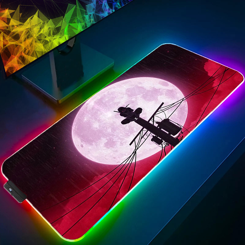 RGB Large Mouse Pad Backlight  - Laptop Office Accessories บทวิจารณ์และราคา