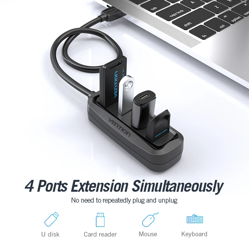 Vention USB 2.0 HUB 4 Port wit - Xiaomi Laptop Accessories บทวิจารณ์และราคา