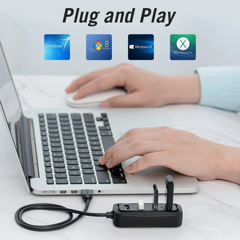 Vention USB 2.0 HUB 4 Port wit - Xiaomi Laptop Accessories บทวิจารณ์และราคา