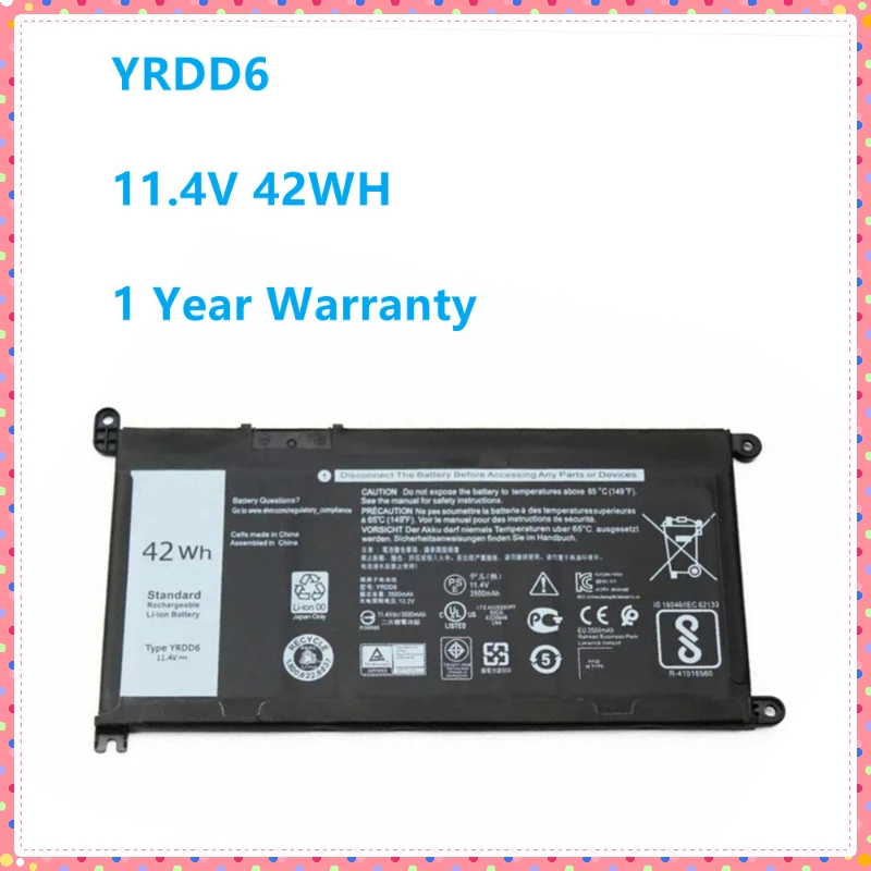 YRDD6 11.4V 42WH Battery for D - Laptop Accessories Dell บทวิจารณ์และราคา