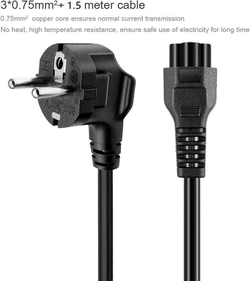 1.5M EU Universal Laptop 3-pin - Laptop Accessories Dell บทวิจารณ์และราคา