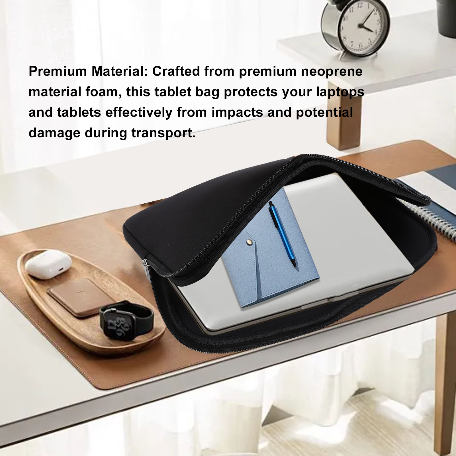 Tablet Bag Black Water Proof N - Laptop Sleeve Neoprene บทวิจารณ์และราคา